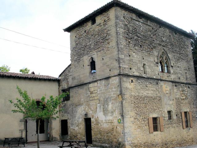 restes de l'ancien château situés près de l'église à Bathernay, Drôme