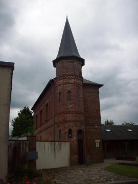 Maison avec tourelle à Bourneville.