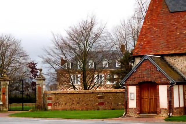 Perspective sur le manoir