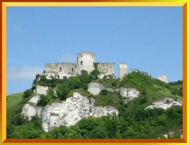 Le Château Gaillard, au-dessus de la falaise, au bord de la Seine