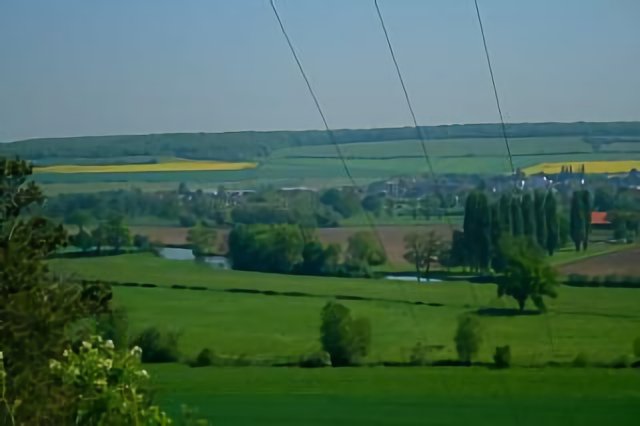Pacy sur Eure-vue depuis le cimetiere de St Aquilin