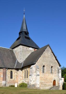 Eglise romane Saint-Etienne de Perriers-sur-Andelle, Eure, Normandie, France