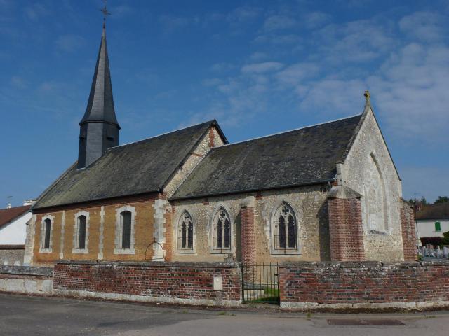 Malleville-sur-le-Bec (Eure, Fr) église Saint-Martin.